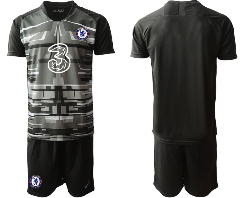 Men 2020-2021 club Chelsea black goalkeeper Soccer Jerseys